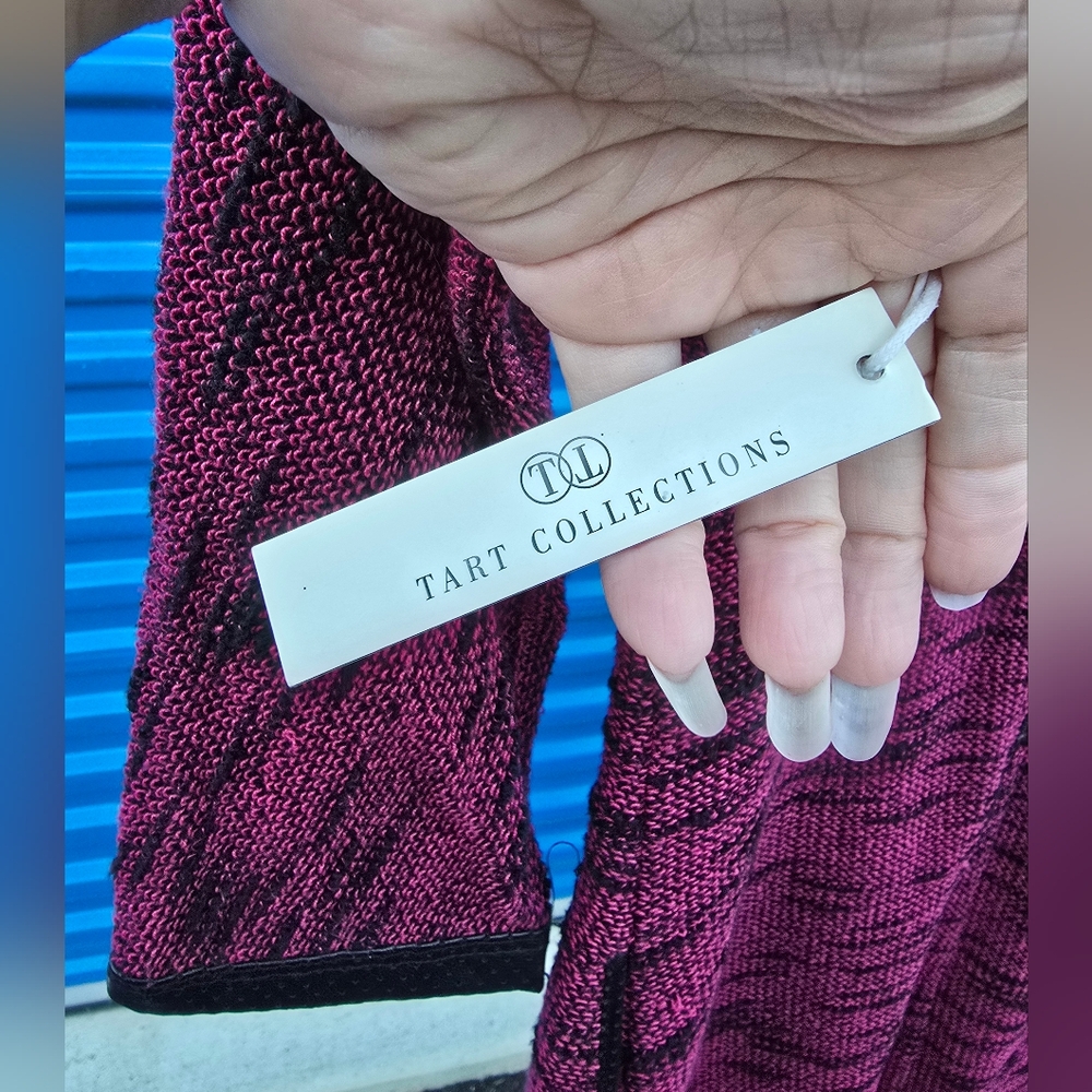 Tart Collection Knit Purple Pocket Dress Midi Size Medium